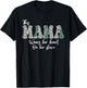 This Mama Wears Her Heart On Her Sleeve Funny Mother's Day T-Shirt - T-Shirt | Black