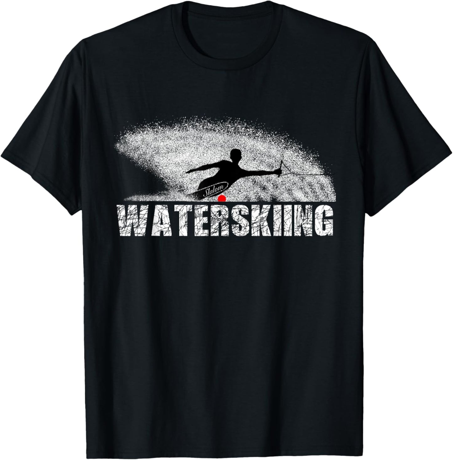 Slalom Water Skier T-Shirt - T-Shirt | Black