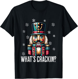 Funny Christmas Nutcracker Men Women Nutcrackers Xmas T-Shirt - T-Shirt | Black