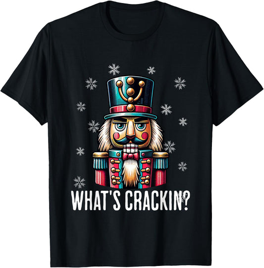 Funny Christmas Nutcracker Men Women Nutcrackers Xmas T-Shirt - T-Shirt | Black