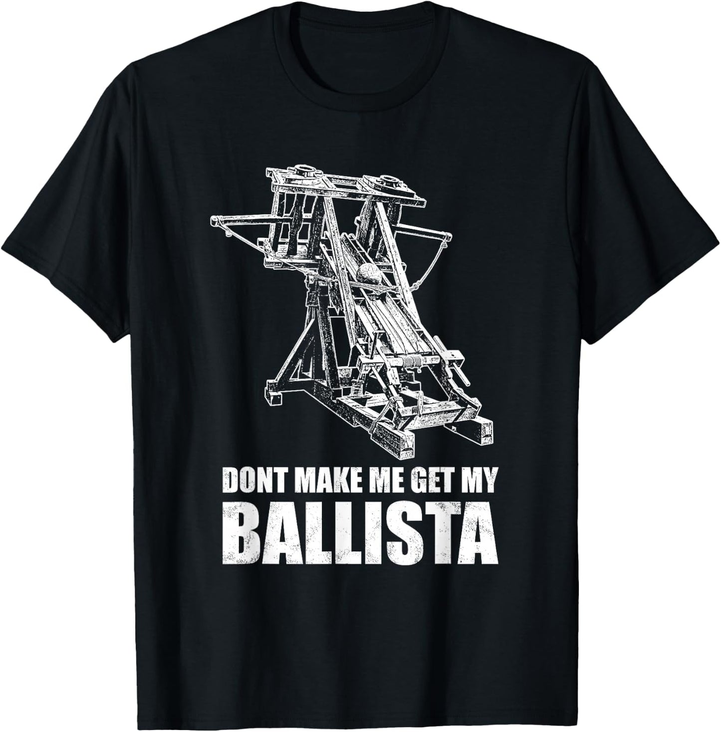 Medieval Ballista T-Shirt - T-Shirt | Black