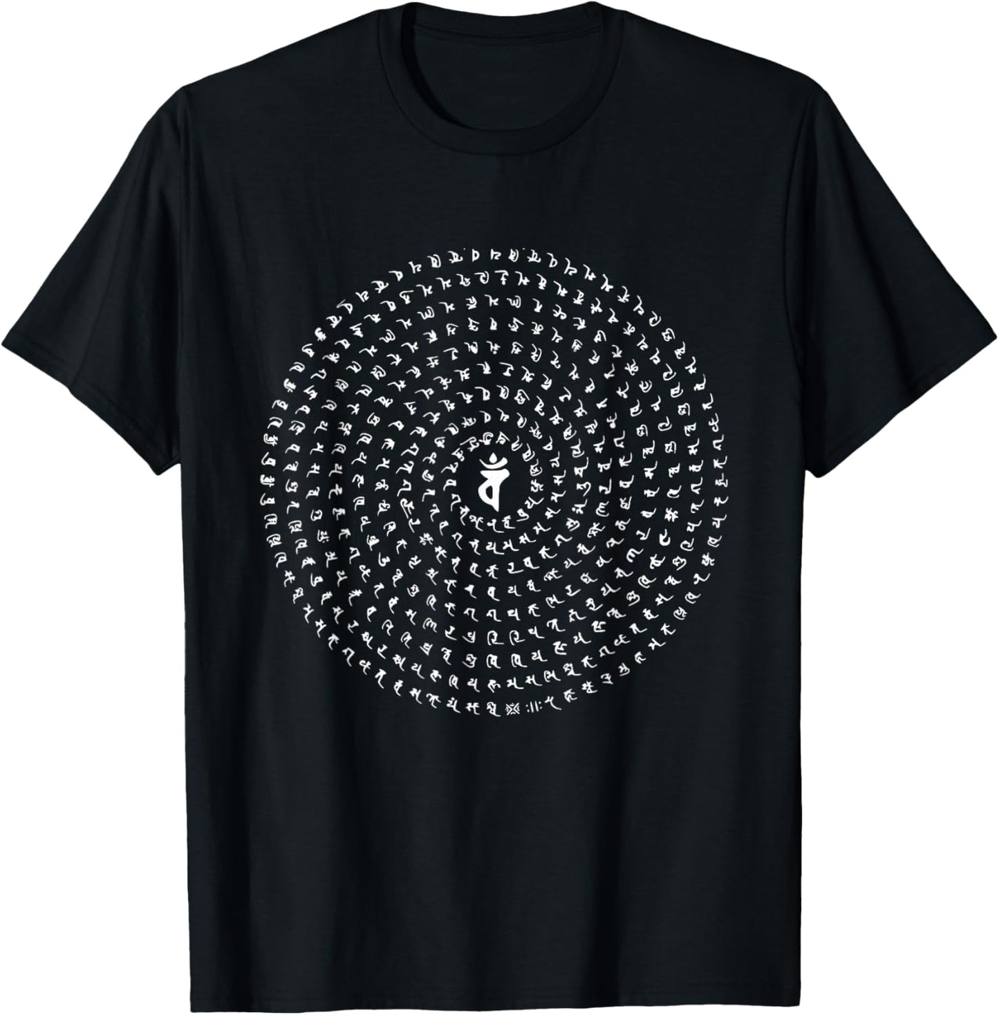 Usnisha Vijaya Dharani Mantra Namgyalma Mahayana Tibetan T-Shirt - T-Shirt | Black