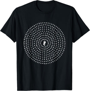 Usnisha Vijaya Dharani Mantra Namgyalma Mahayana Tibetan T-Shirt - T-Shirt | Black