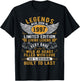 Legends Were Born In 1997 Vintage Born in 1997 Birthday T-Shirt - T-Shirt | Black