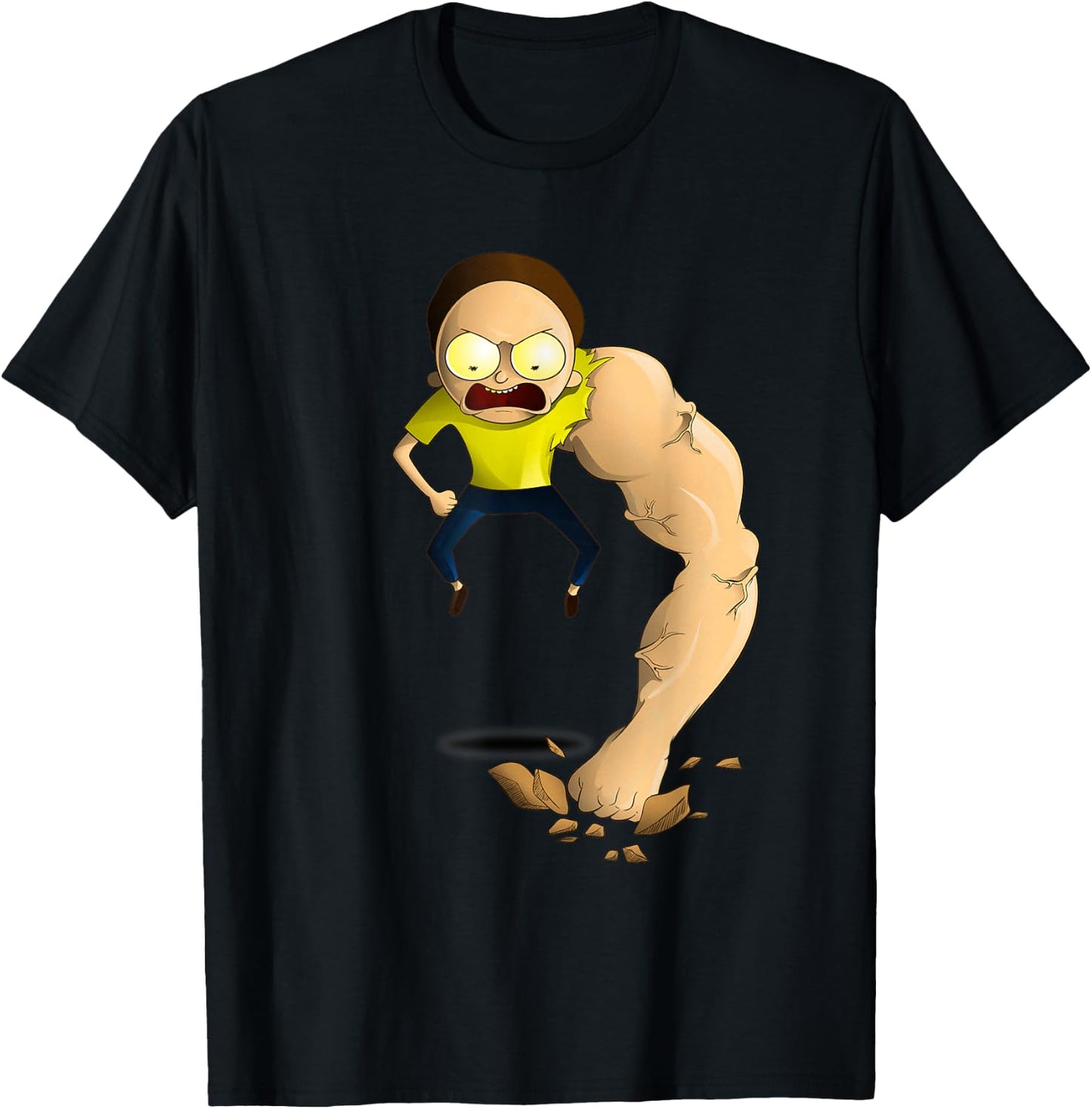 Rick and Morty Shirt Armothy Muscle T-Shirt - T-Shirt | Black