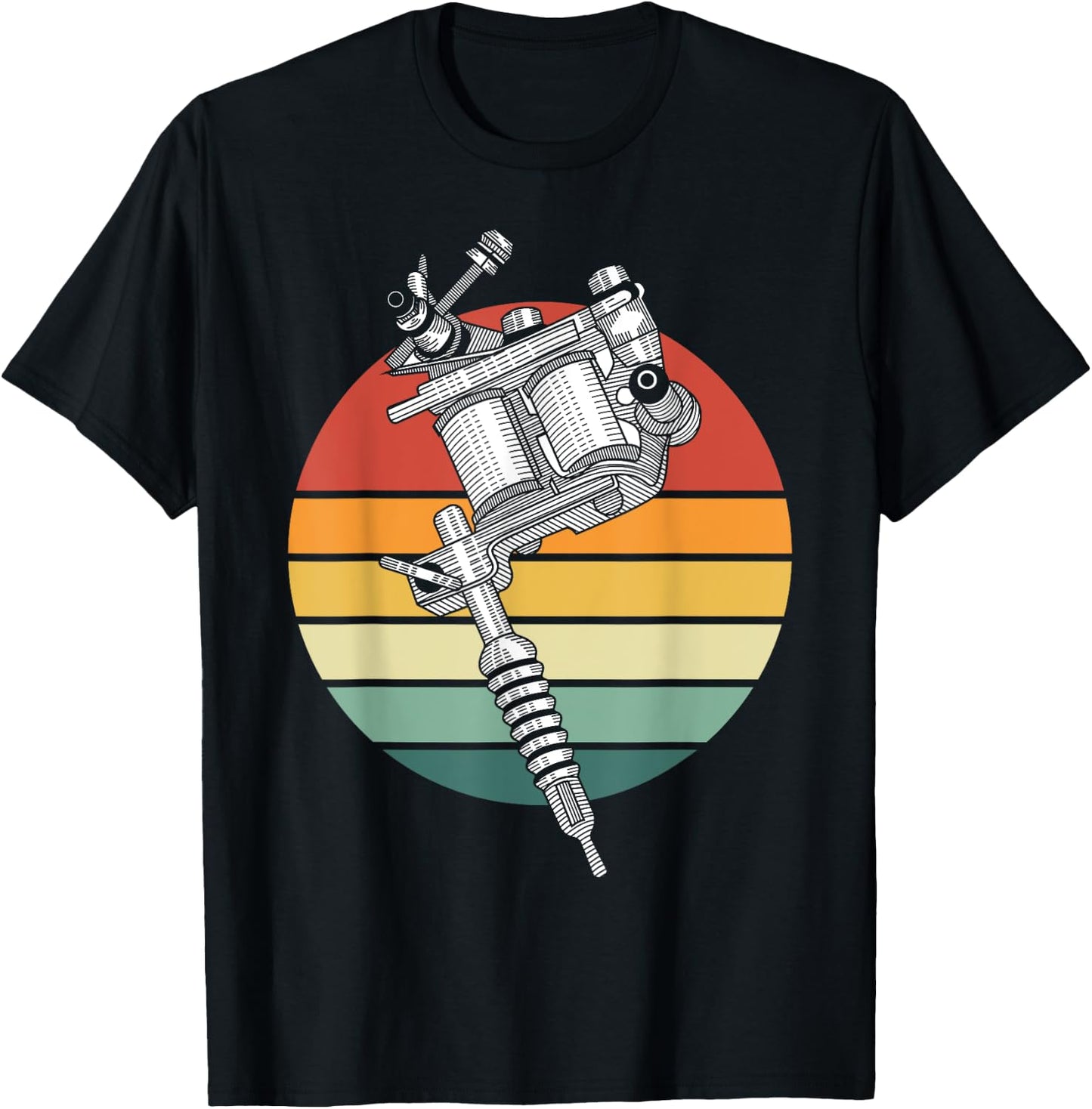 Tats Inked Tatted Tattoo Artist Gift Tattooer Retro Tattoo T-Shirt - T-Shirt | Black