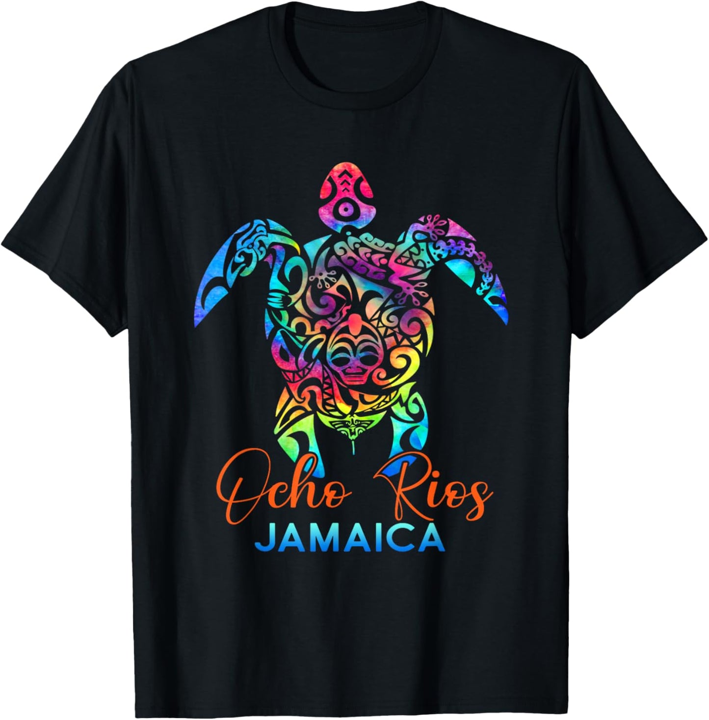Ocho Rios Jamaica Sea Turtle Family Vacation Summer Beach T-Shirt - T-Shirt | Black