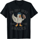 Funny I'm Just Here For The Snacks Football T-Shirt - T-Shirt | Black