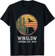 Winslow Arizona Retro Cactus and Sun T-Shirt - T-Shirt | Black