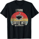 Vintage I Turn Coffee Into Spreadsheets Finance Accountant T-Shirt - T-Shirt | Black