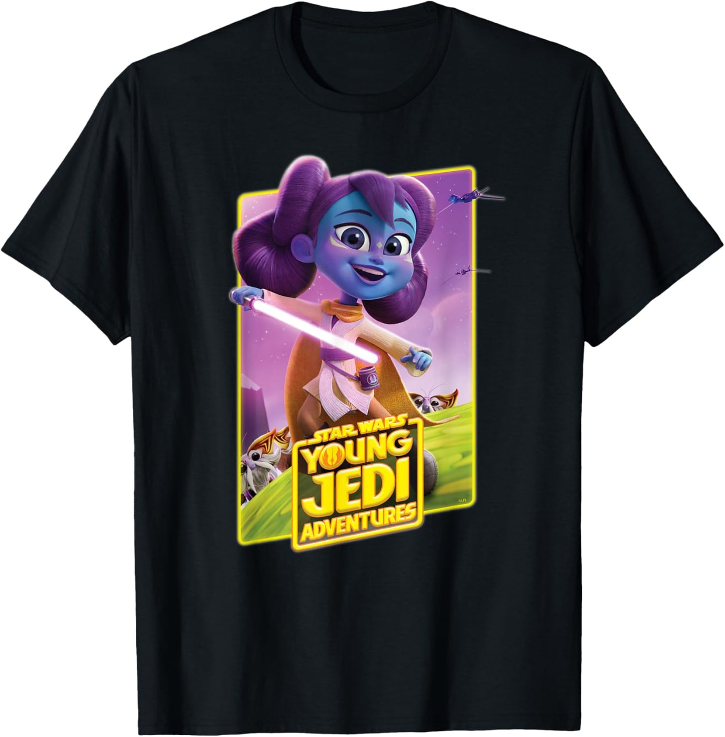 Star Wars Young Jedi Adventures Lys Solay Poster Art T-Shirt - T-Shirt | Black