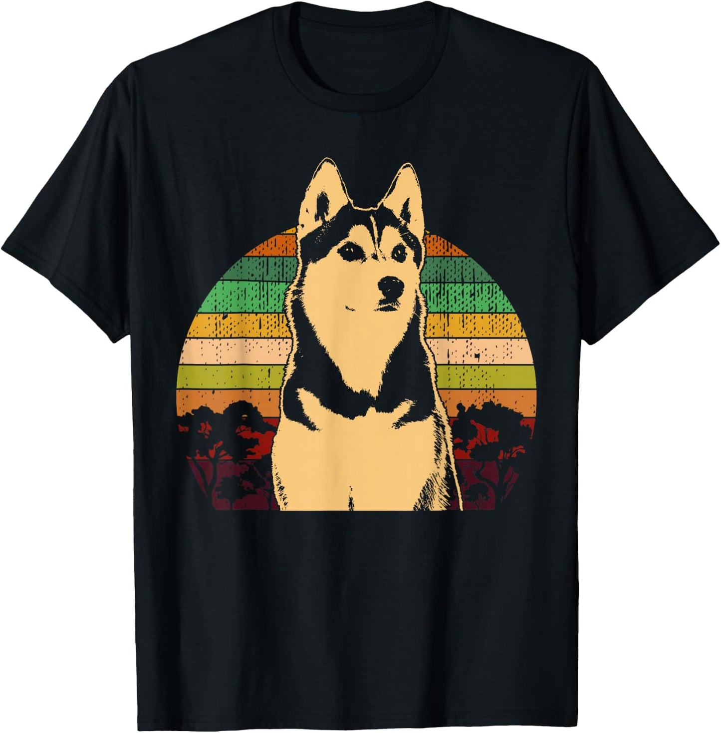 Sled Dog Husky Dog Breed T-Shirt - T-Shirt | Black