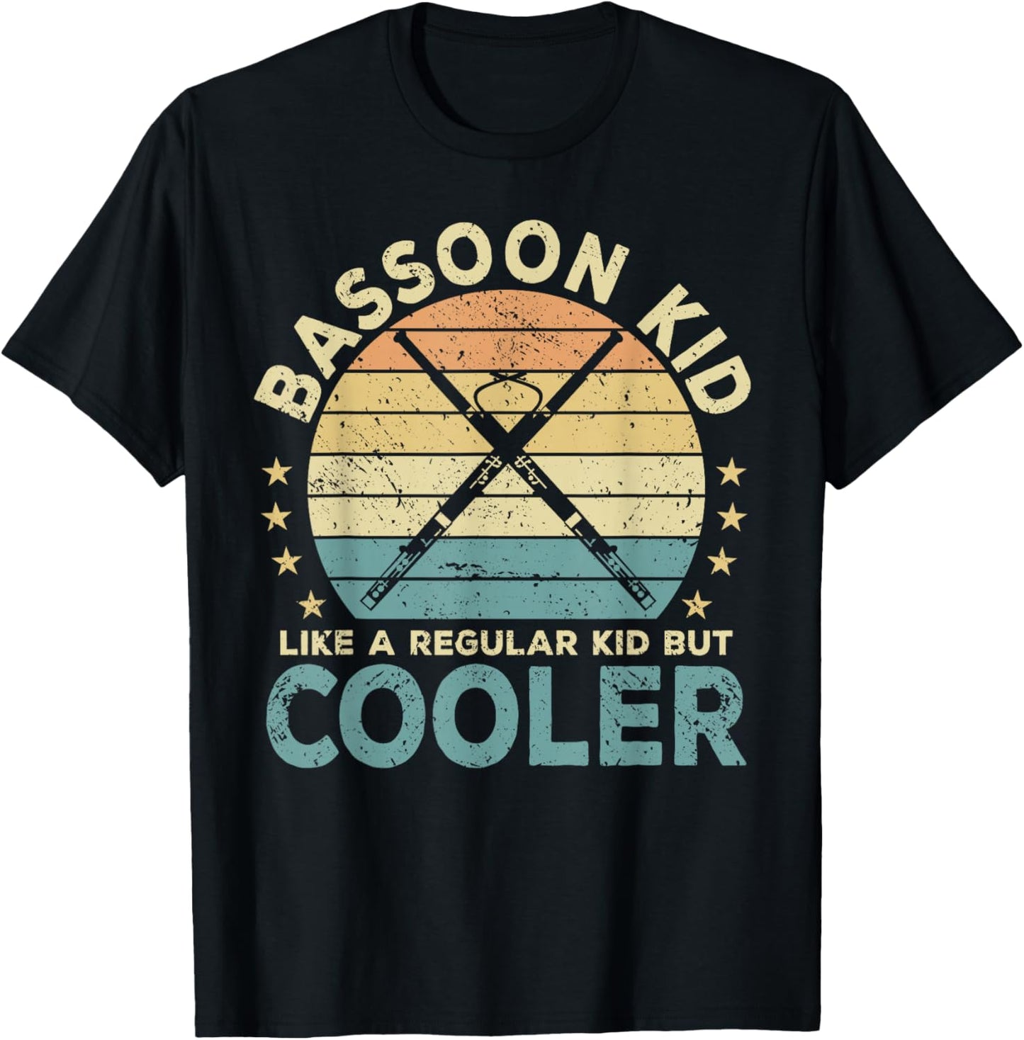 Bassoon Kid Music Funny Musical Instrument , Small, Black T-Shirt - T-Shirt | Black