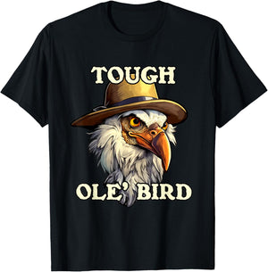 Grandpa Tough Old Bird Buzzard Funny Tough Old Man Joke T-Shirt - T-Shirt | Black
