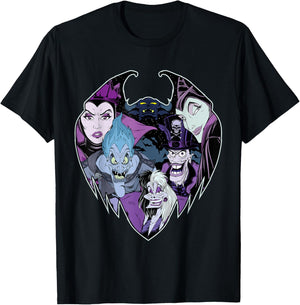 Disney Villains Evil Crew T-Shirt - T-Shirt | Black