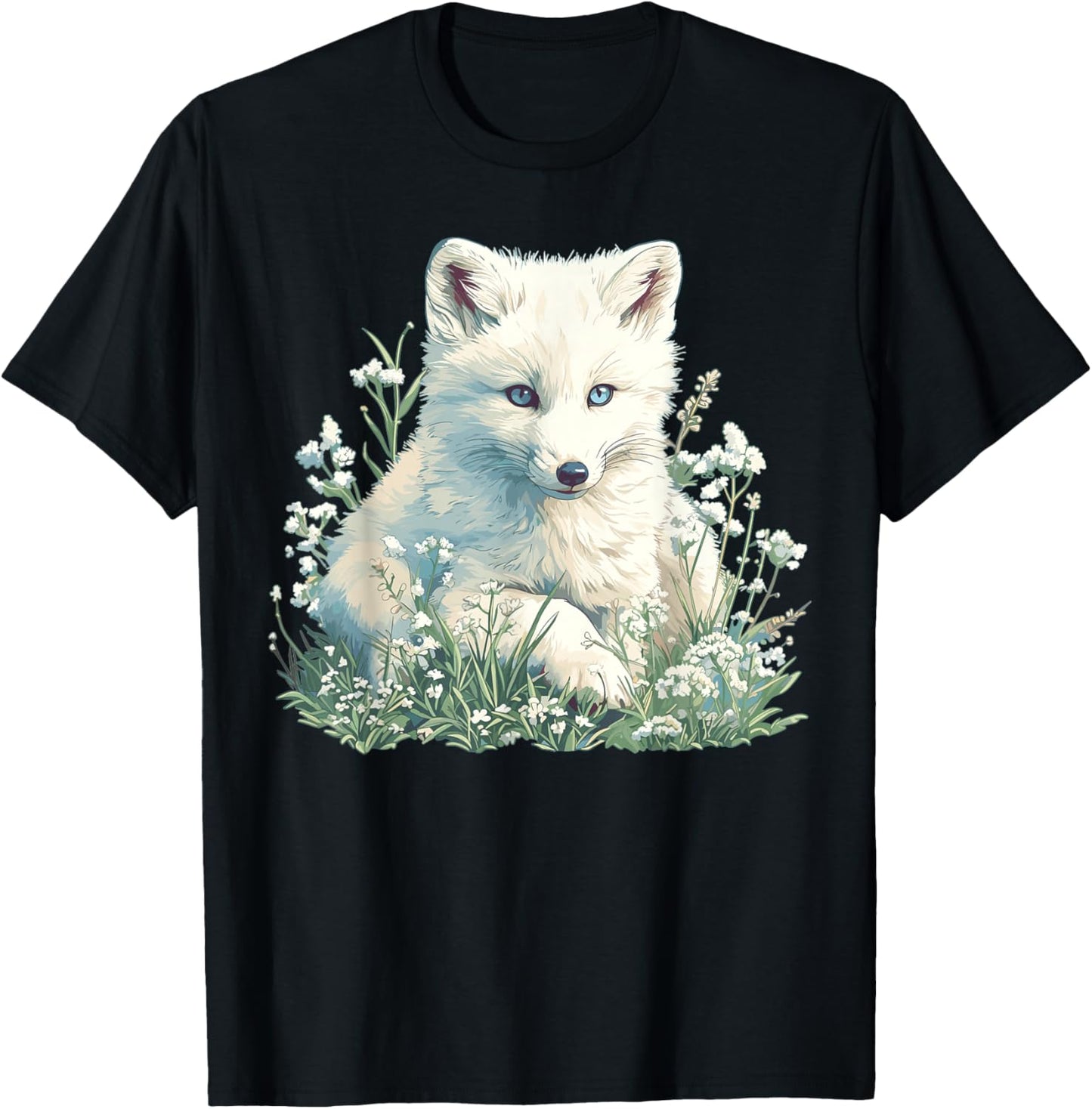 Arctic Foxes Lovers Arctic Fox T-Shirt - T-Shirt | Black