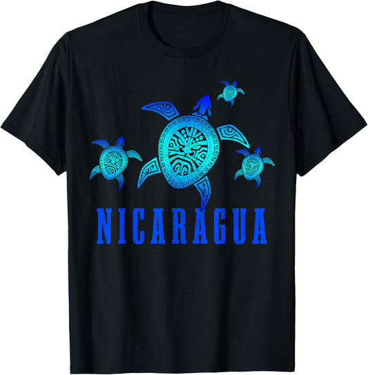 Nicaragua Sea Turtles Scuba Diving Diver Souvenir T-Shirt - T-Shirt | Black