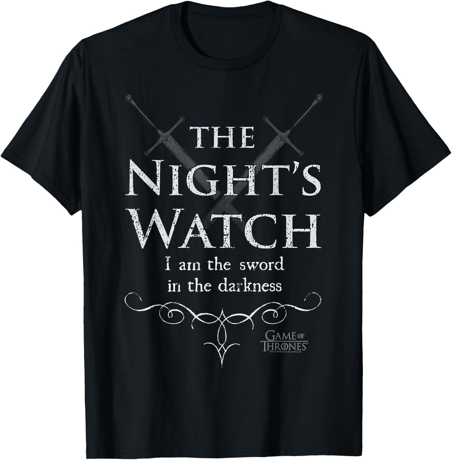 Game Of Thrones The Night's Watch I Am The Sword T-Shirt - T-Shirt | Black