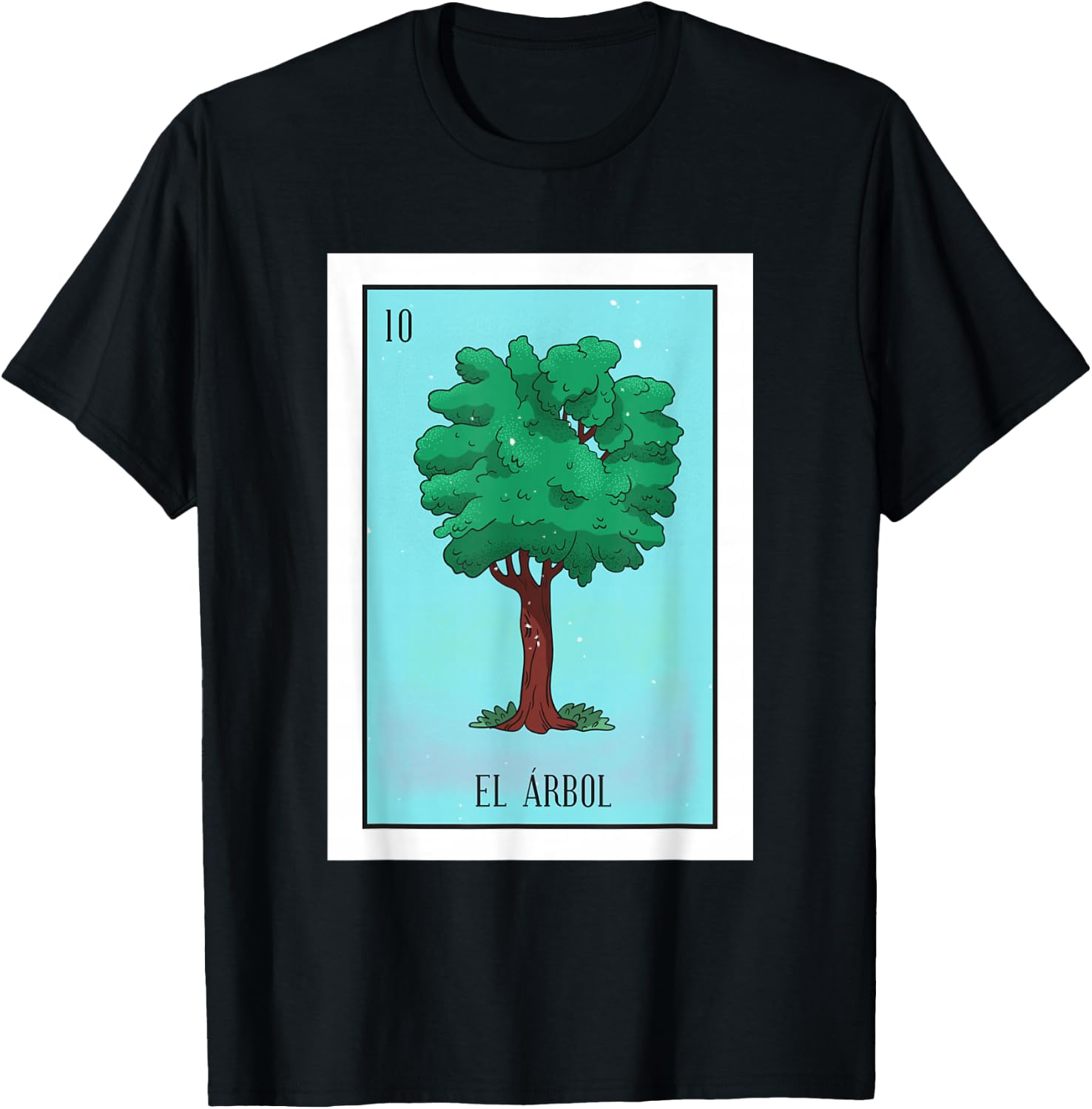 El Arbol The Tree Card Mexican Lottery T-Shirt - T-Shirt | Black