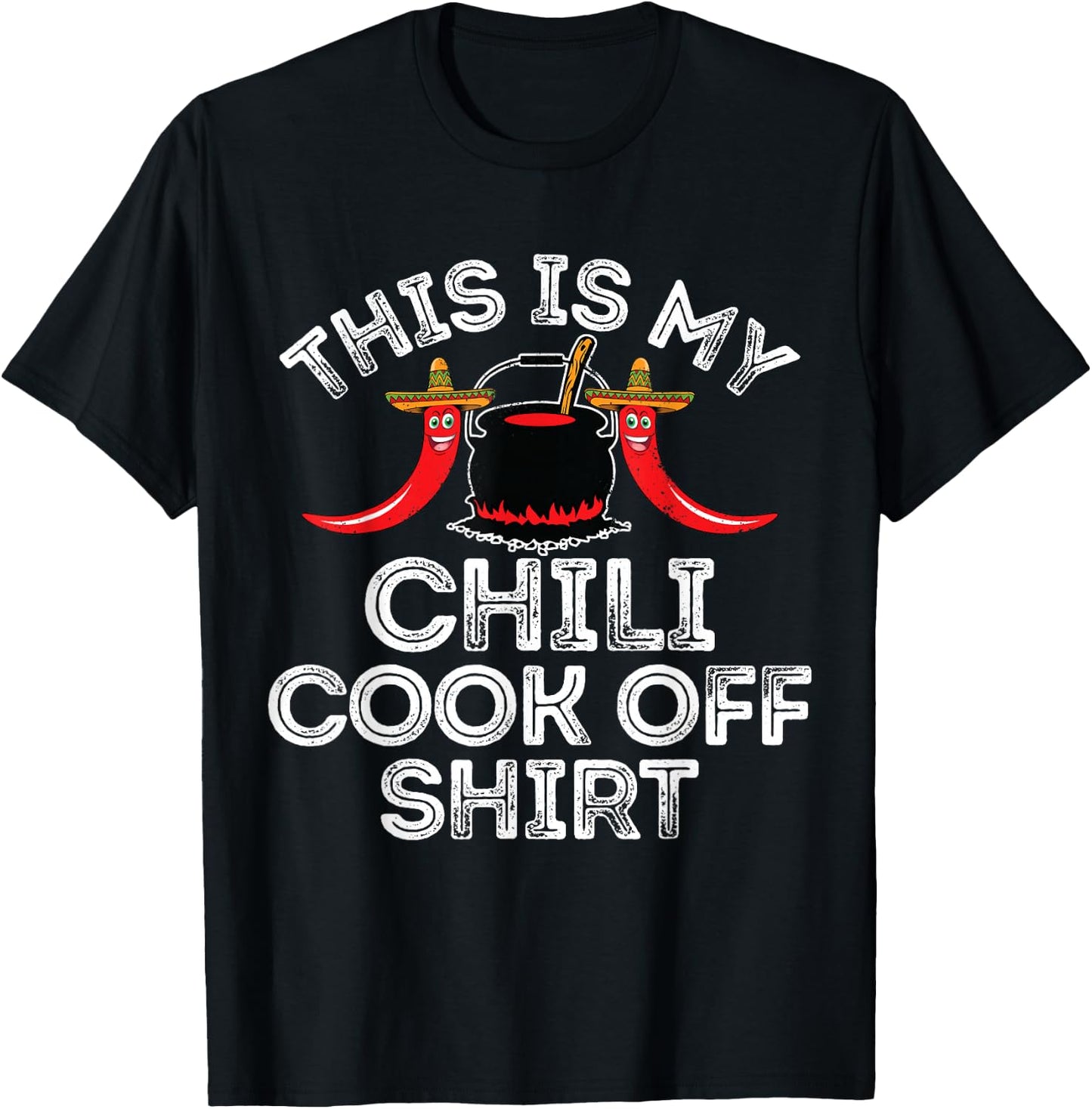 Funny Chili Cook Off Gift Women Kids T-Shirt - T-Shirt | Black