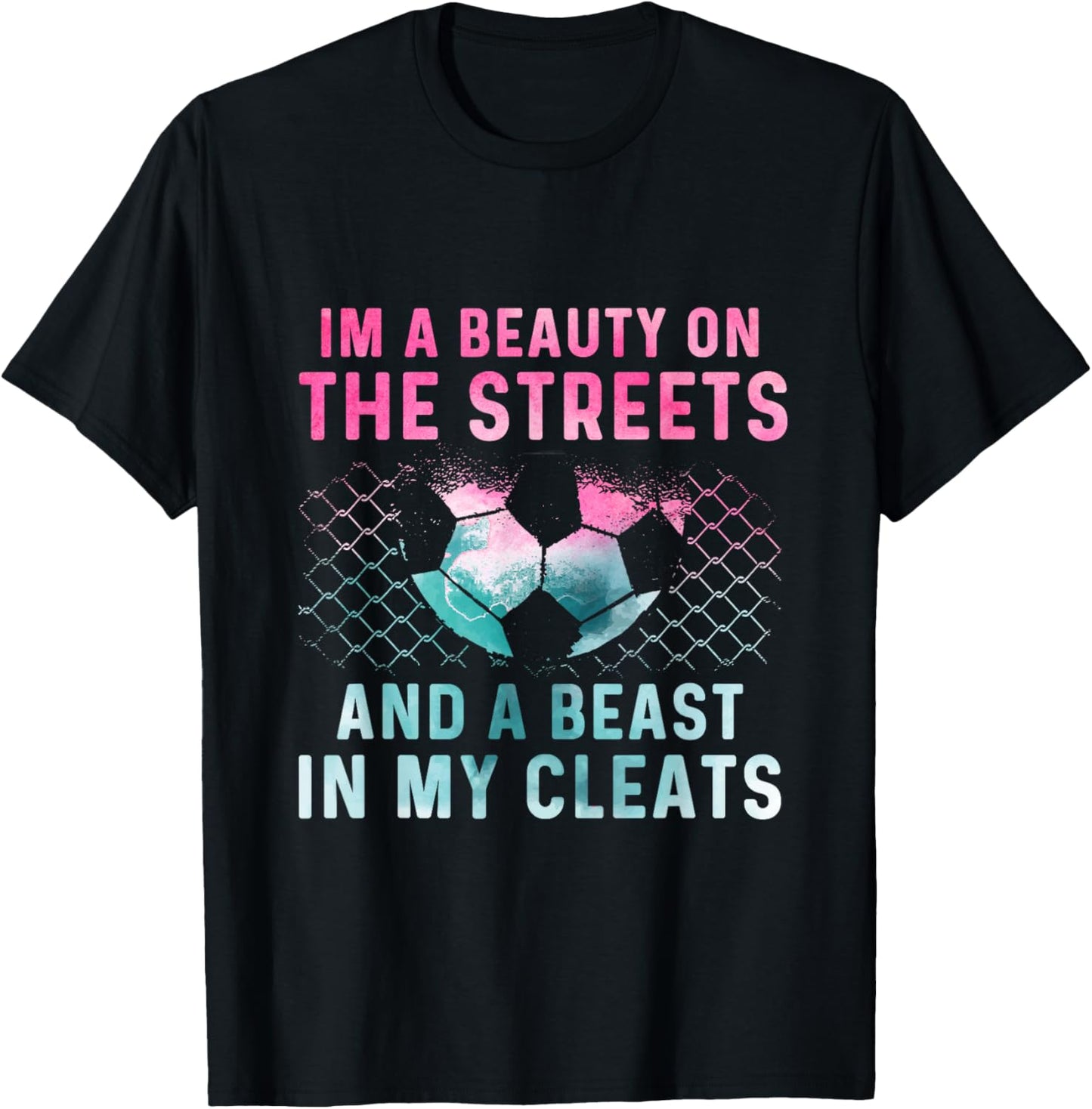 Girl Soccer Player Gifts Team Cleats Mom Goalie Captain T-Shirt - T-Shirt | Black