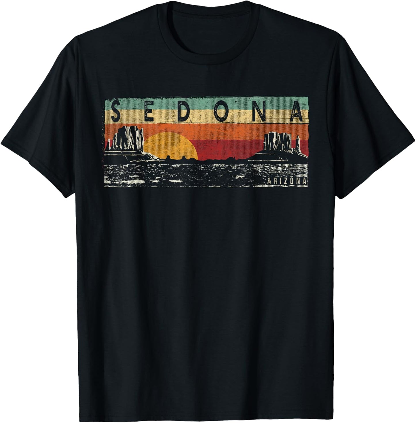 Vintage Sedona Arizona Shirt - Sedona AZ T-Shirt - T-Shirt | Black