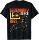Legendary Leo Since 1995 Happy Birthday 30 Years Old To Me T-Shirt - T-Shirt | Black