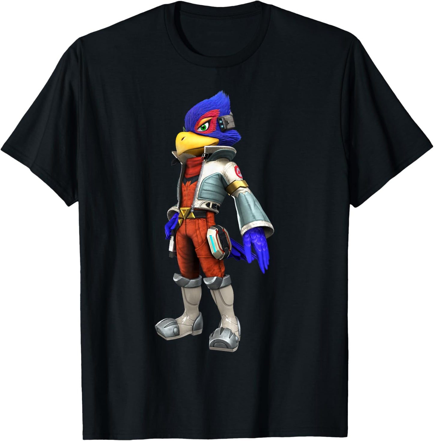Star Fox Falco 3D Poster T-Shirt - T-Shirt | Black