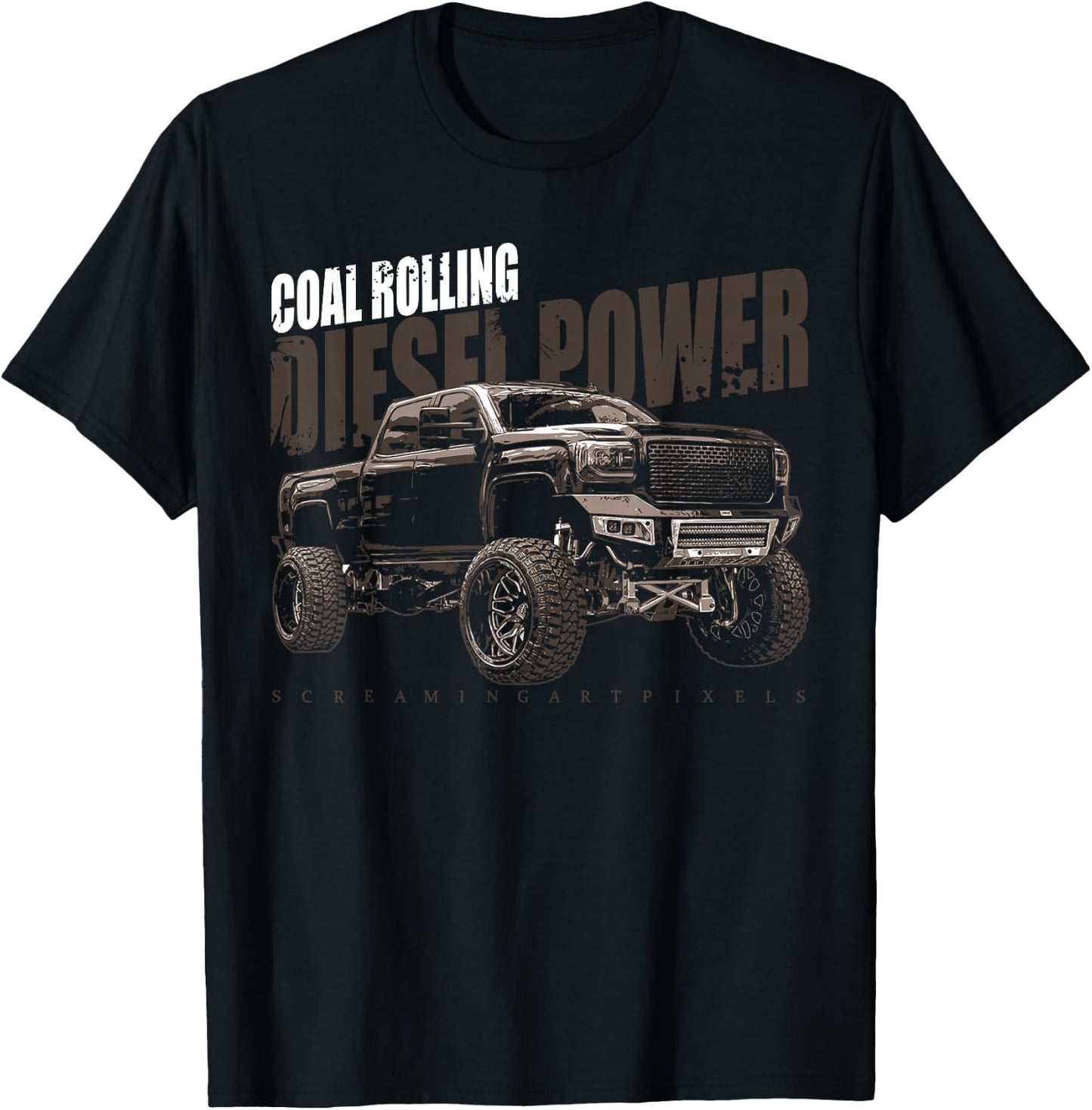 Diesel Power Coal Rolling Turbo Diesel Truck T-Shirt - T-Shirt | Black