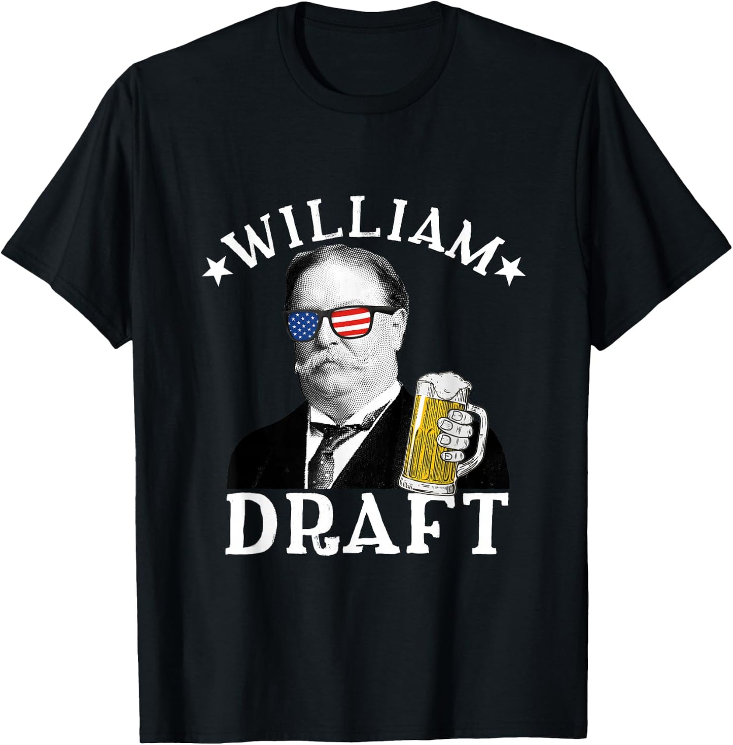 William Draft Drinking President William Howard Taft T-Shirt - T-Shirt | Black