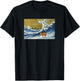 Meme Lover Kids Retro Vintage Surfing A Great Wave Capybara T-Shirt - T-Shirt | Black