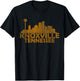 Knoxville Tennessee TN | Skyline T-Shirt - T-Shirt | Black