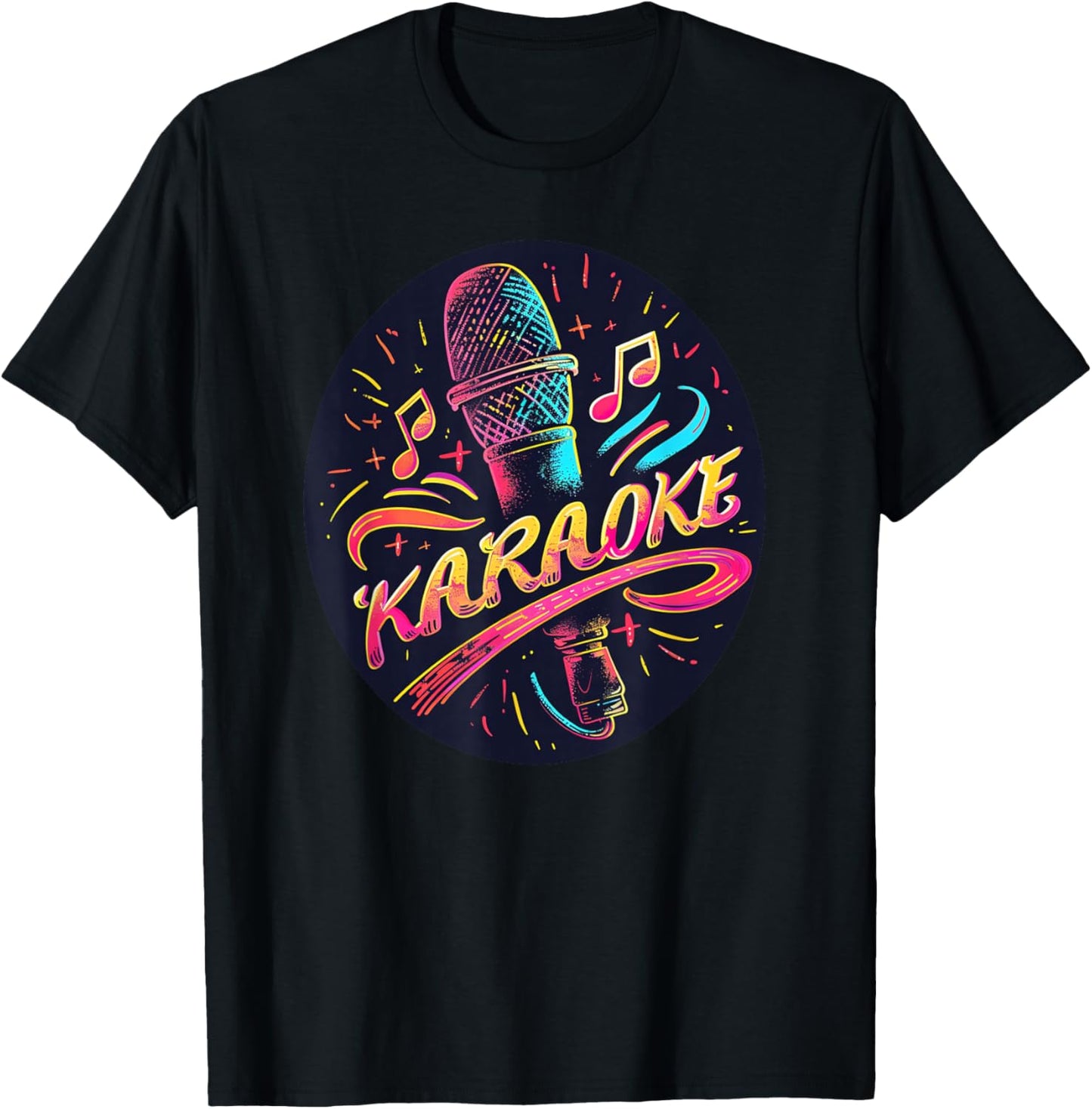 Pretty Karaoke Night Costume T-Shirt - T-Shirt | Black