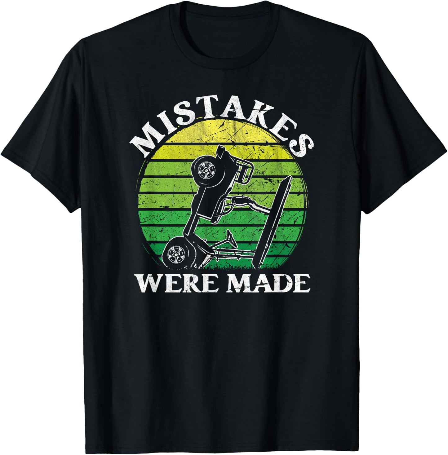 Mistakes were made funny golfcart golfing dad men T-Shirt - T-Shirt | Black