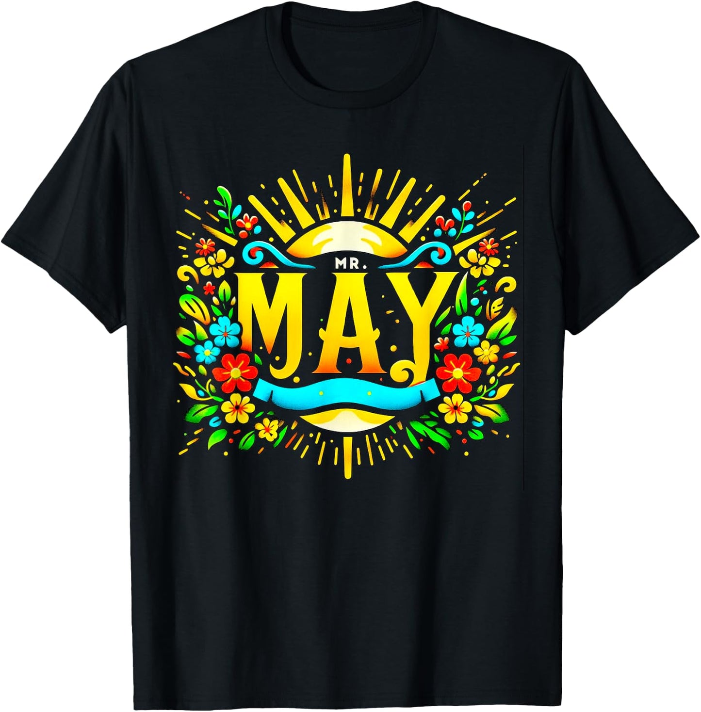 Mr. May, May Birthday Gift T-Shirt - T-Shirt | Black