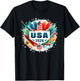 American Flag USA Player 2026 Men Women Boys Kids USA 2026 T-Shirt - T-Shirt | Black