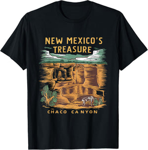 New Mexico Treasure Chaco Canyon National Park T-Shirt - T-Shirt | Black
