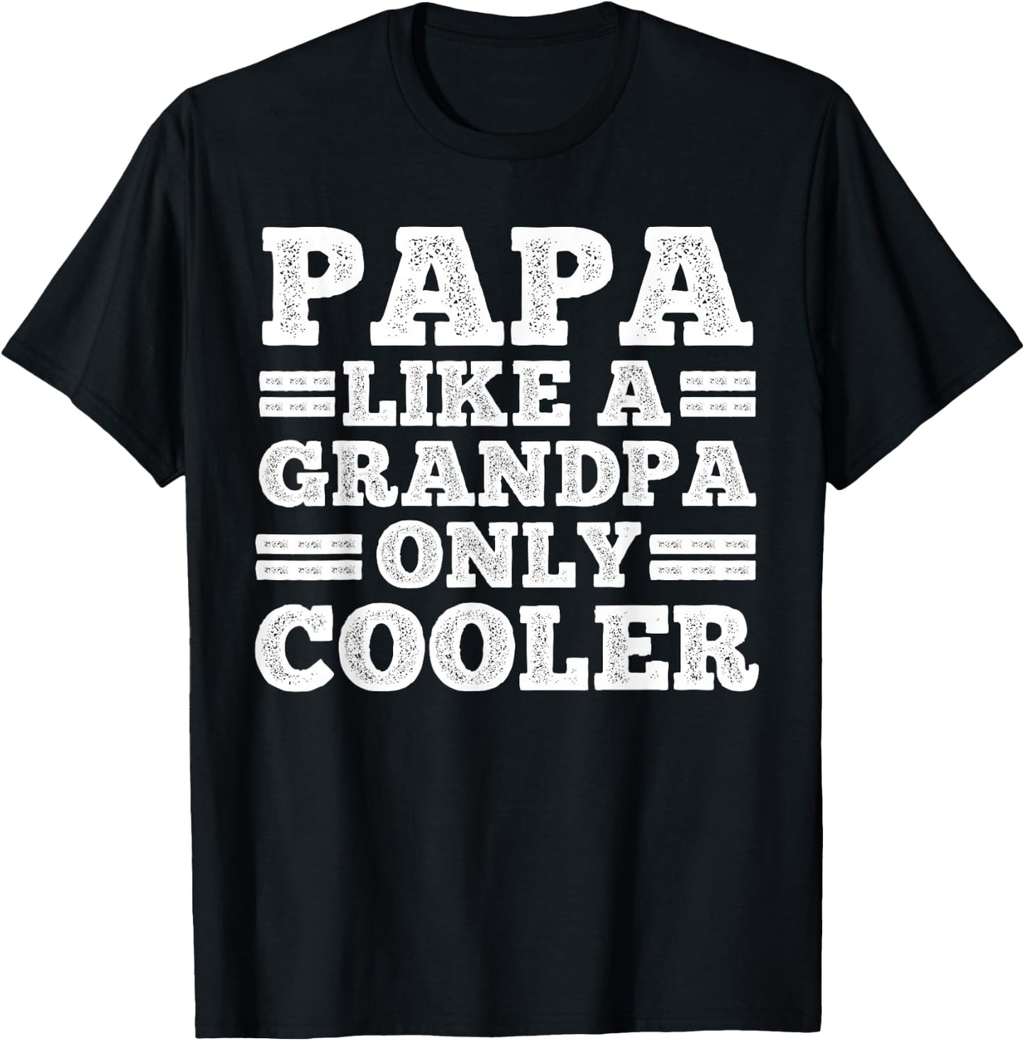 Funny Papa Design For Grandpa Papi Papaw From Grandkids Papa T-Shirt - T-Shirt | Black