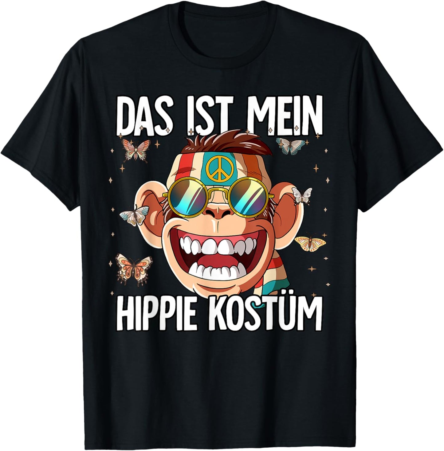 Das Ist Mein Hippie Kostüm 60er 70er Jahre Kostüm T-Shirt - T-Shirt | Black