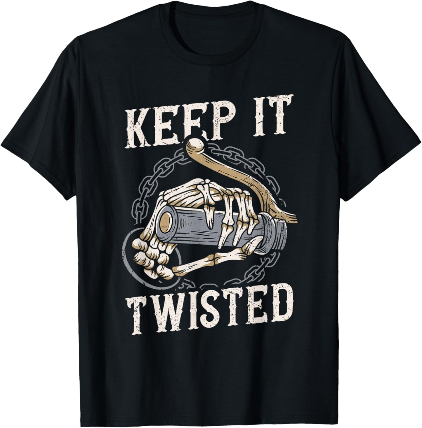 Keep It Twisted - Vintage Motorcycle T-Shirt - T-Shirt | Black