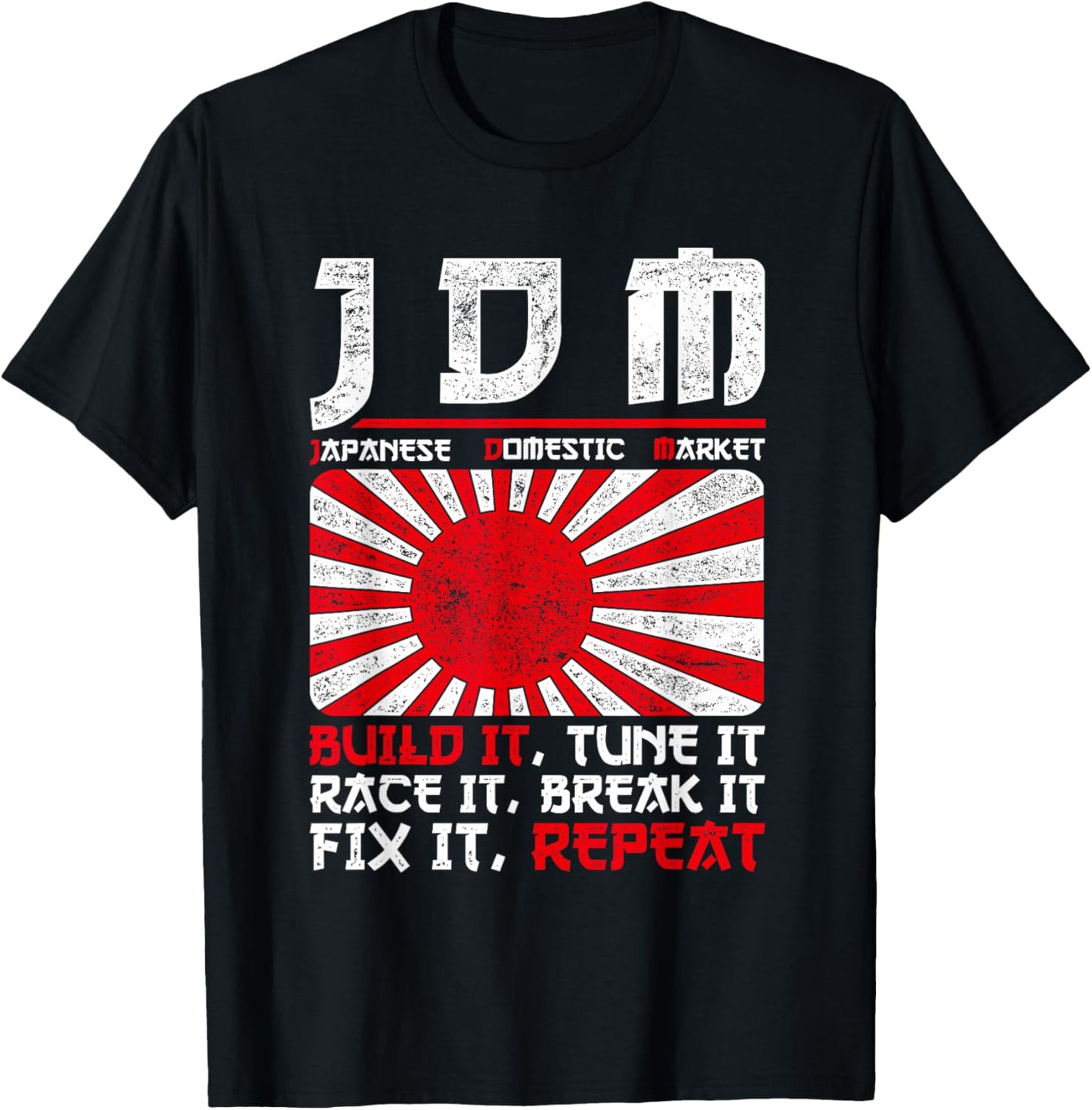 JDM Motorsport Car Tuning Automotive T-Shirt - T-Shirt | Black