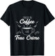 Fueled By Coffee Lover And True Crime Podcast Graphic Gift T-Shirt - T-Shirt | Black