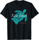 Kure Beach North Carolina Vacation With A Turtle Graphic T-Shirt - T-Shirt | Black