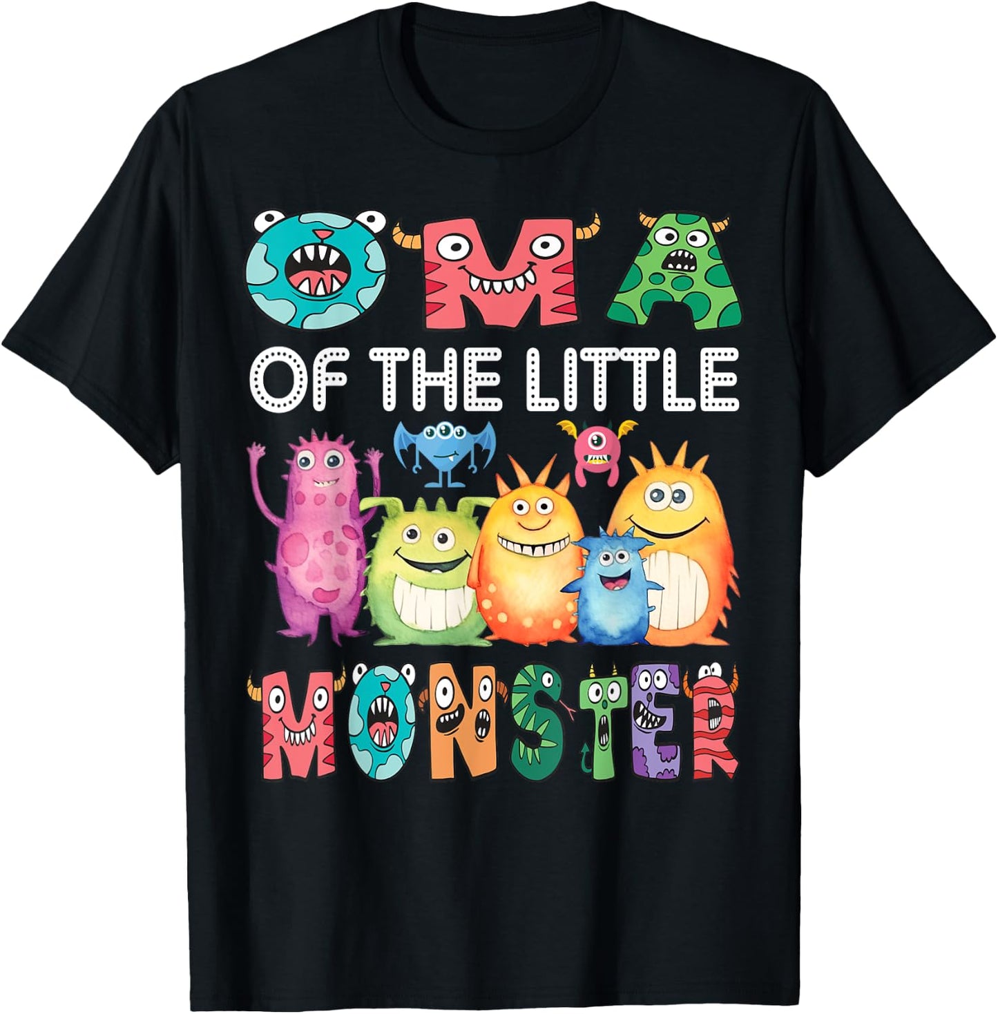 Oma Of The Little Monster Kids 1St Birthday Party T-Shirt - T-Shirt | Black