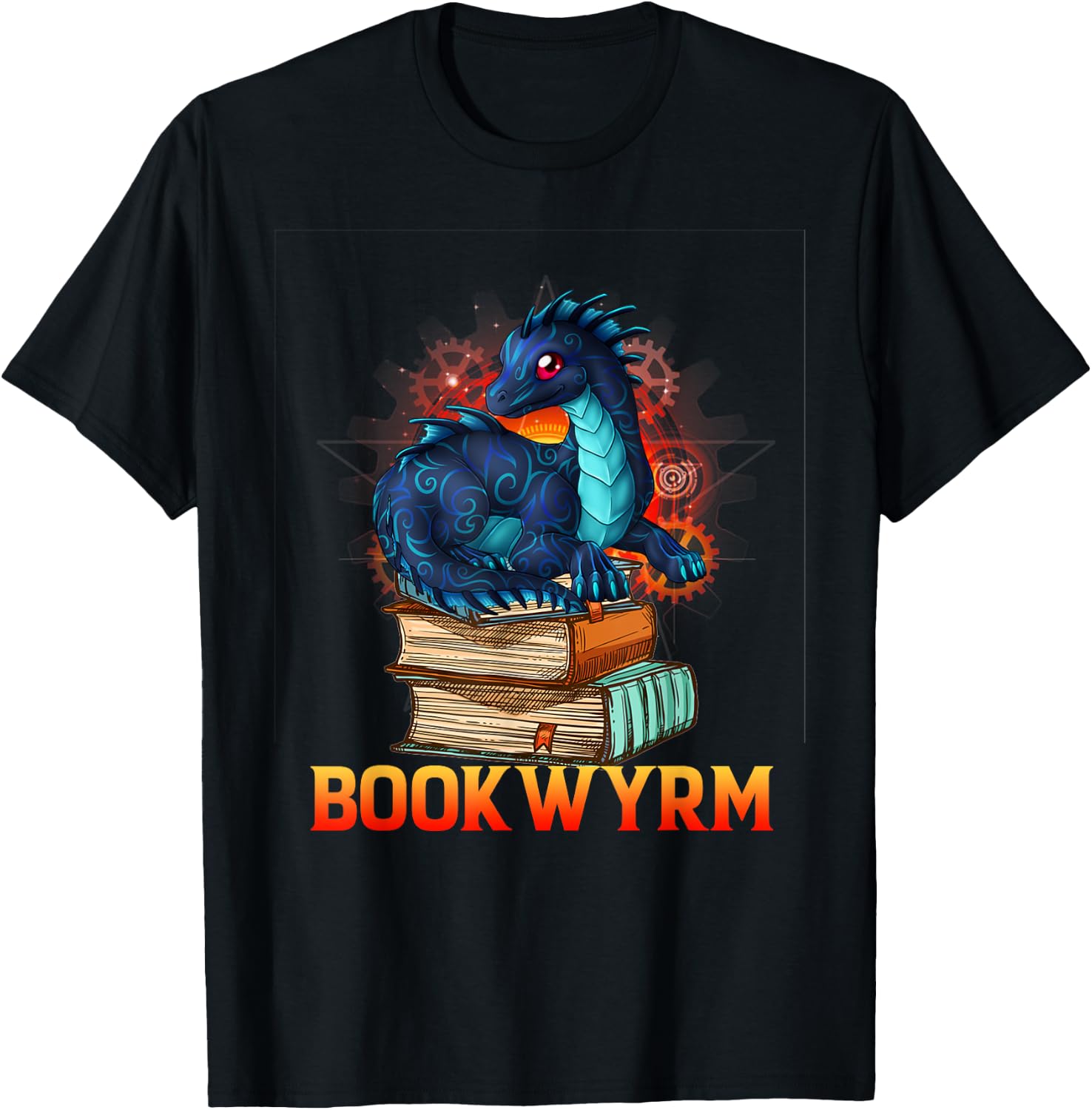 Book Wyrm Bookwyrm Dragon Lover Reading Men Women Gift T-Shirt - T-Shirt | Black