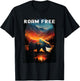 Roam Free bear hiking camping mountains T-Shirt - T-Shirt | Black