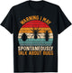 Warning I May Spontaneously Talk About Bugs Insect Collector T-Shirt - T-Shirt | Black