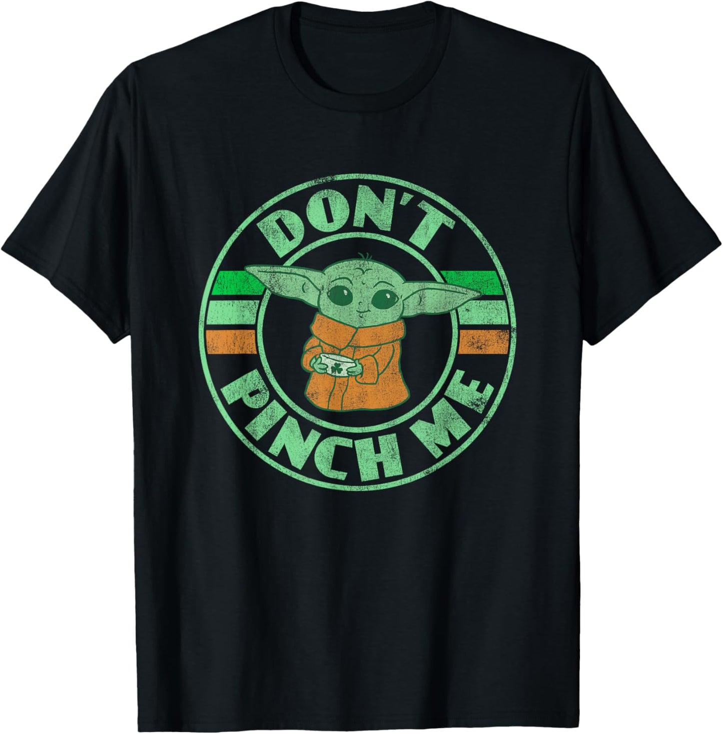 Star Wars The Mandalorian St Patrick's Day Grogu Don't Pinch T-Shirt - T-Shirt | Black