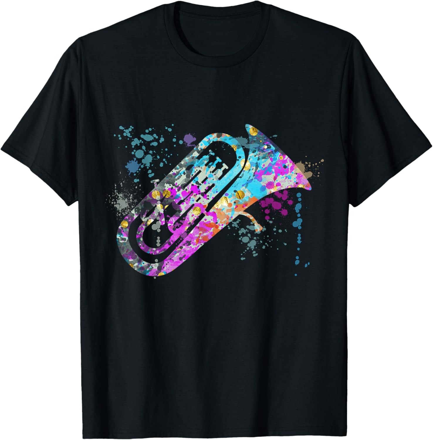Abstract Euphoniums Instruments Silhouette Euphoniums T-Shirt - T-Shirt | Black