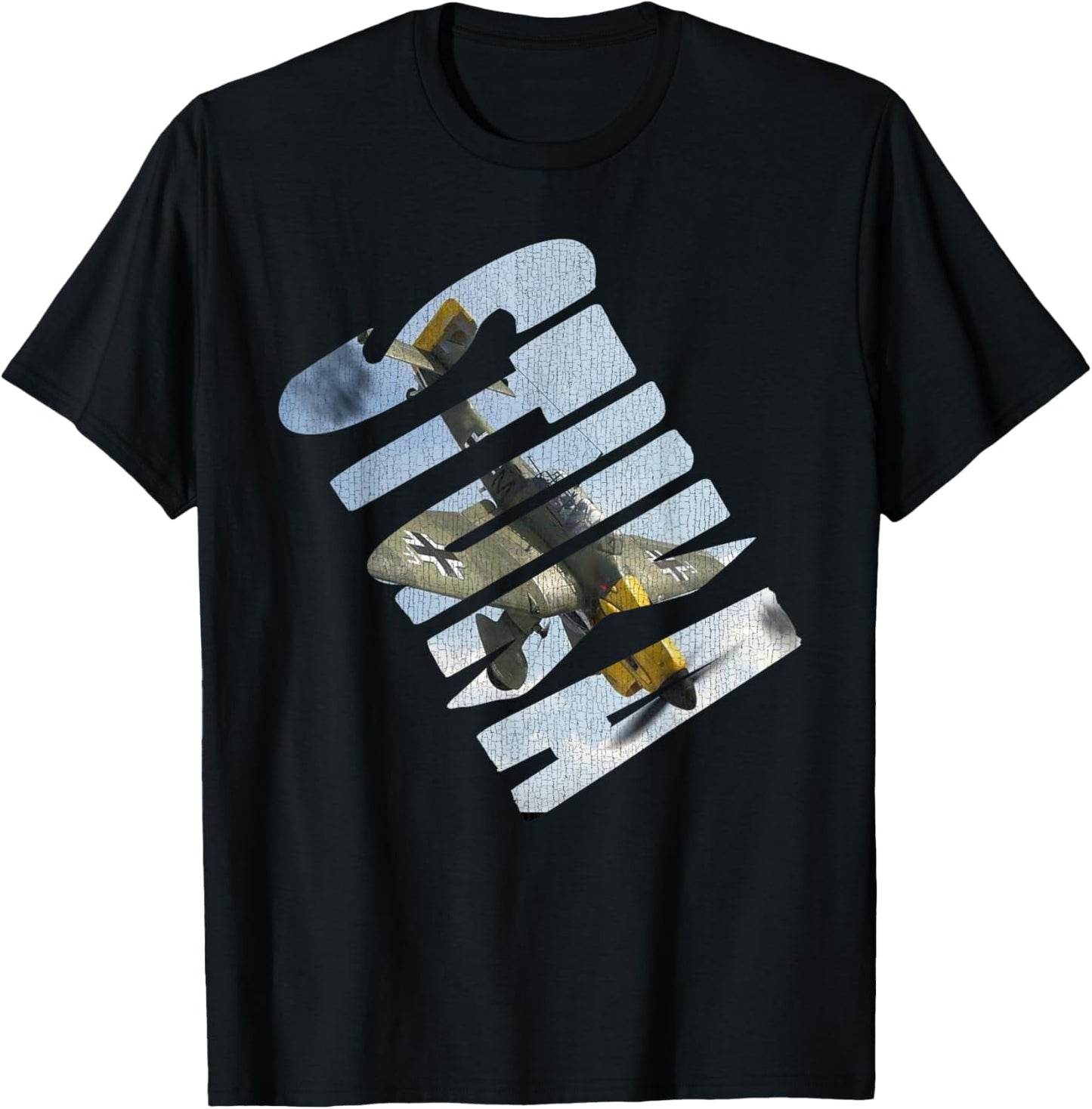 Stuka Junkers Ju 87 WW2 German Warbird Aviation Hobbyist T-Shirt - T-Shirt | Black